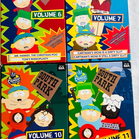 South Park VHS Lot Volumes 4,5,6 ,7,8,9,10,11 TV MA Comedy Central ( All Set ) - Picture 4 of 7